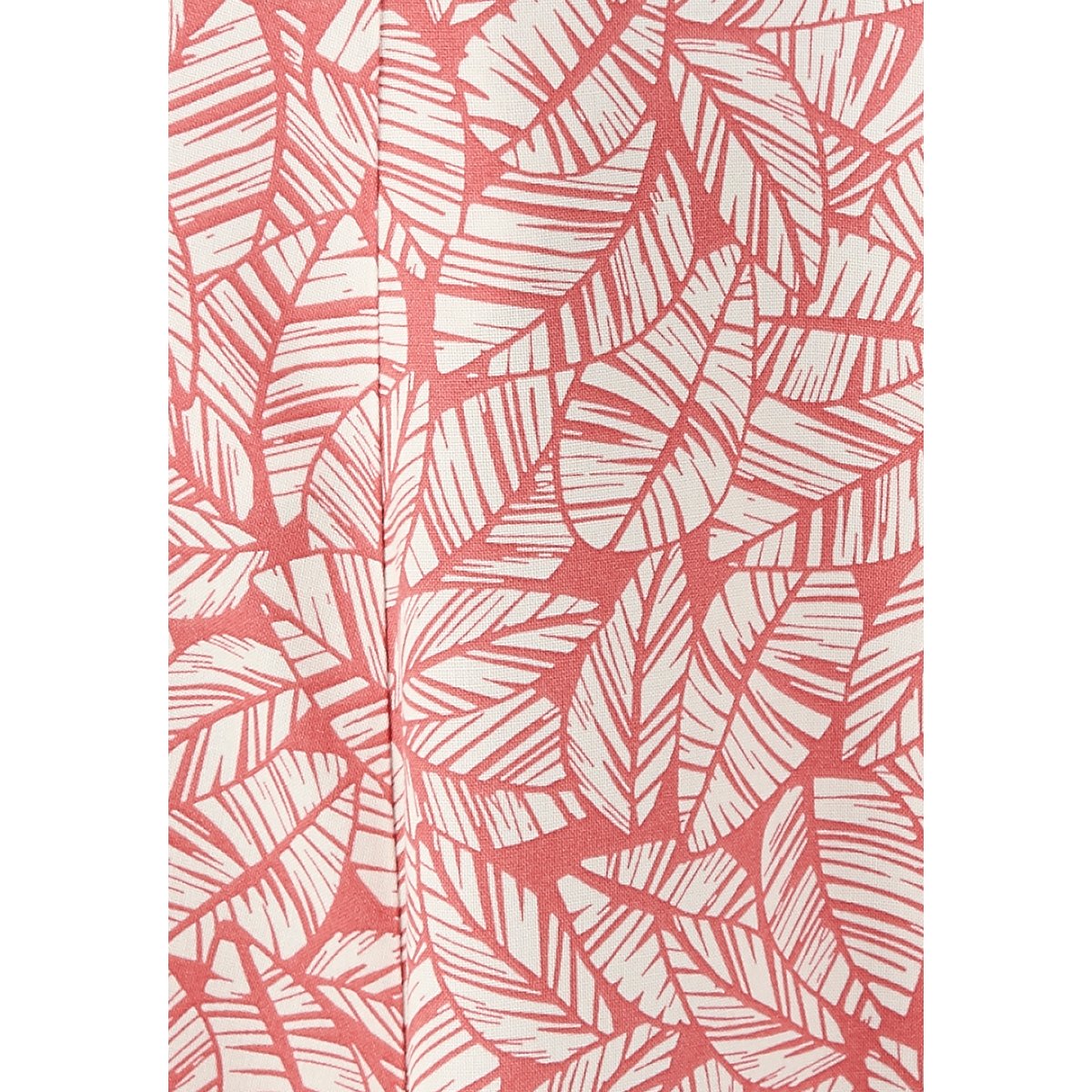Jupe imprimée tissu fluide rose feuillage, DAMART