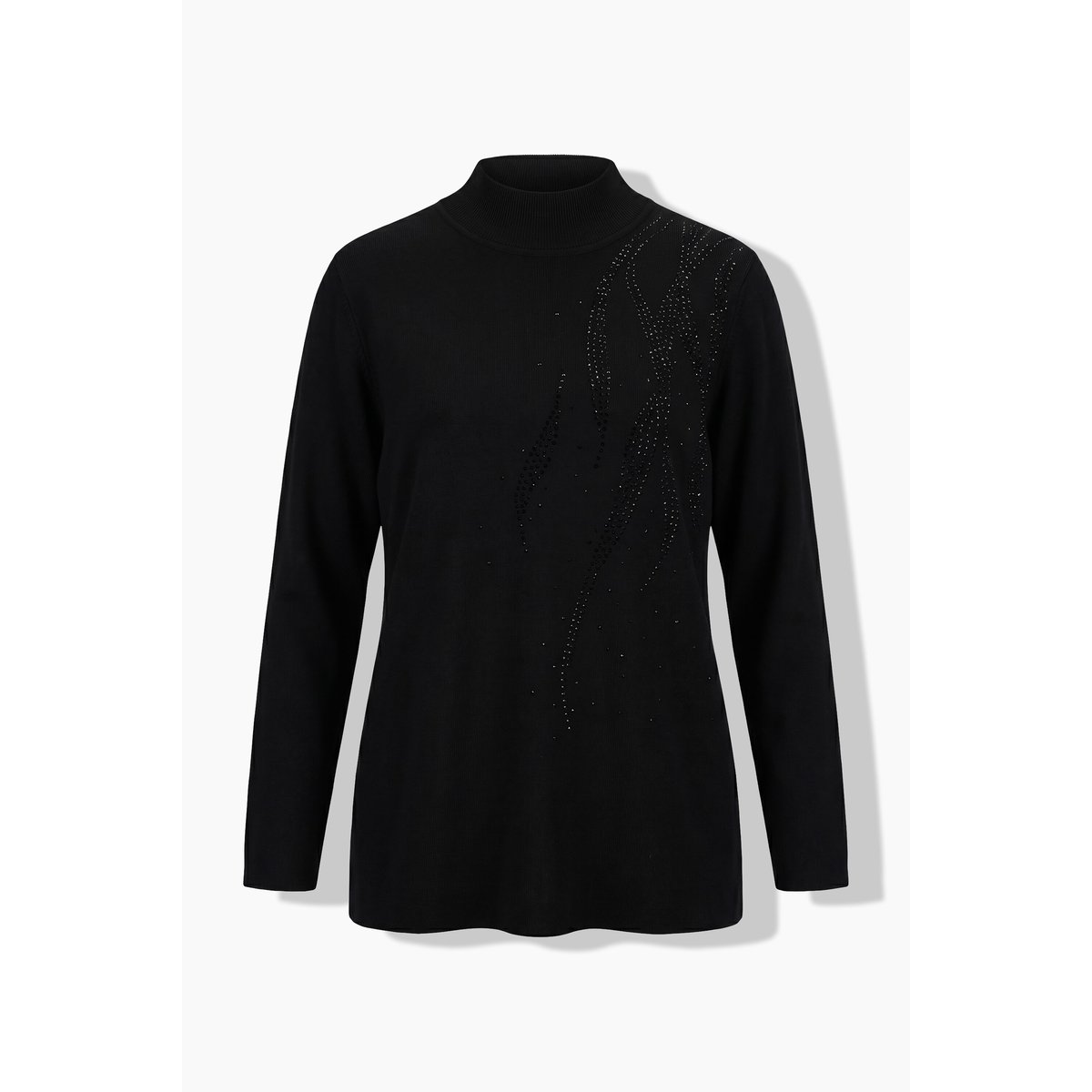 Pull avec petites pierres fantaisie noir, ULLA POPKEN