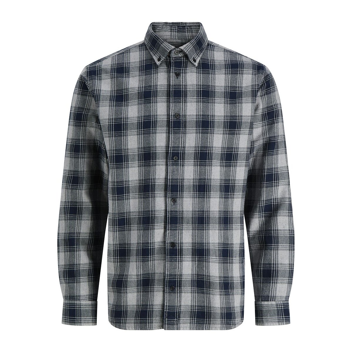 Geruit hemd met lange mouwen geruit marine, JACK & JONES