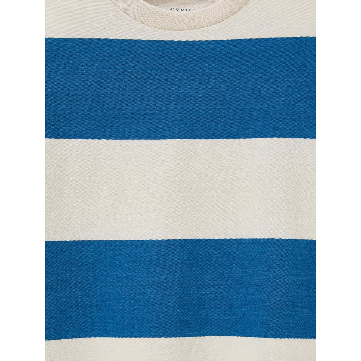 T-shirt rayée  - coton biologique rayure bleue, CYRILLUS