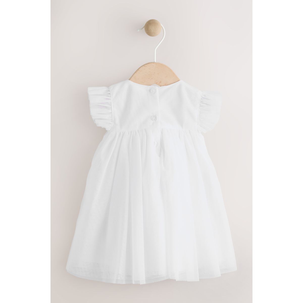 Robe en mesh bébé blanc, NEXT