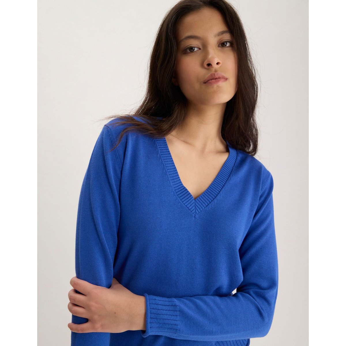 Pull Morcant en coton bleu, INES DE LA FRESSANGE PARIS