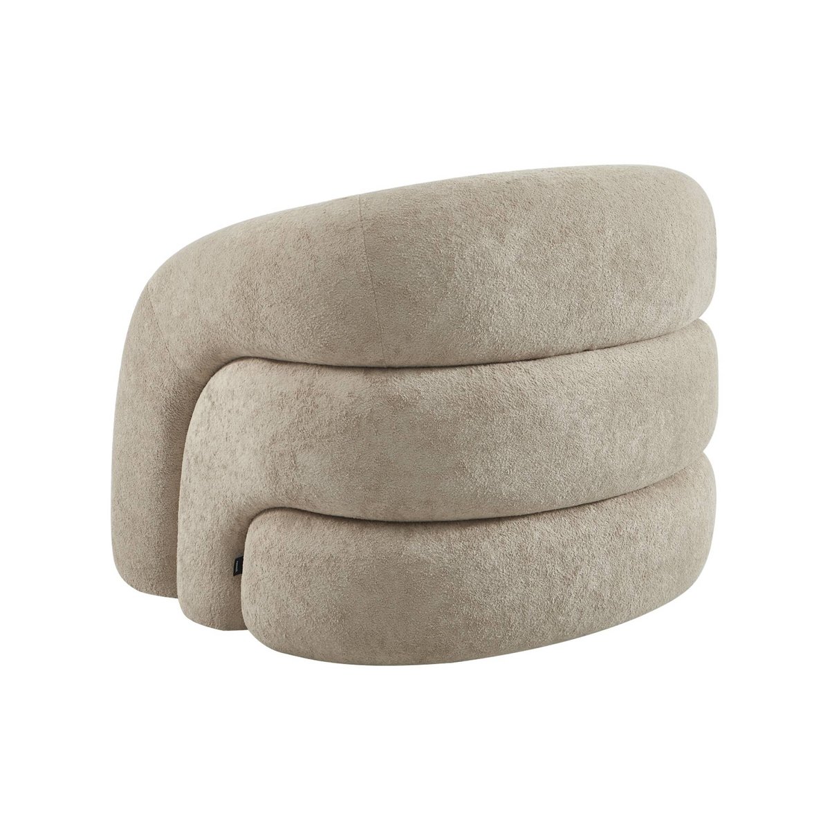 Fauteuil organique tissu 1 place RENBO beige, SWEEEK