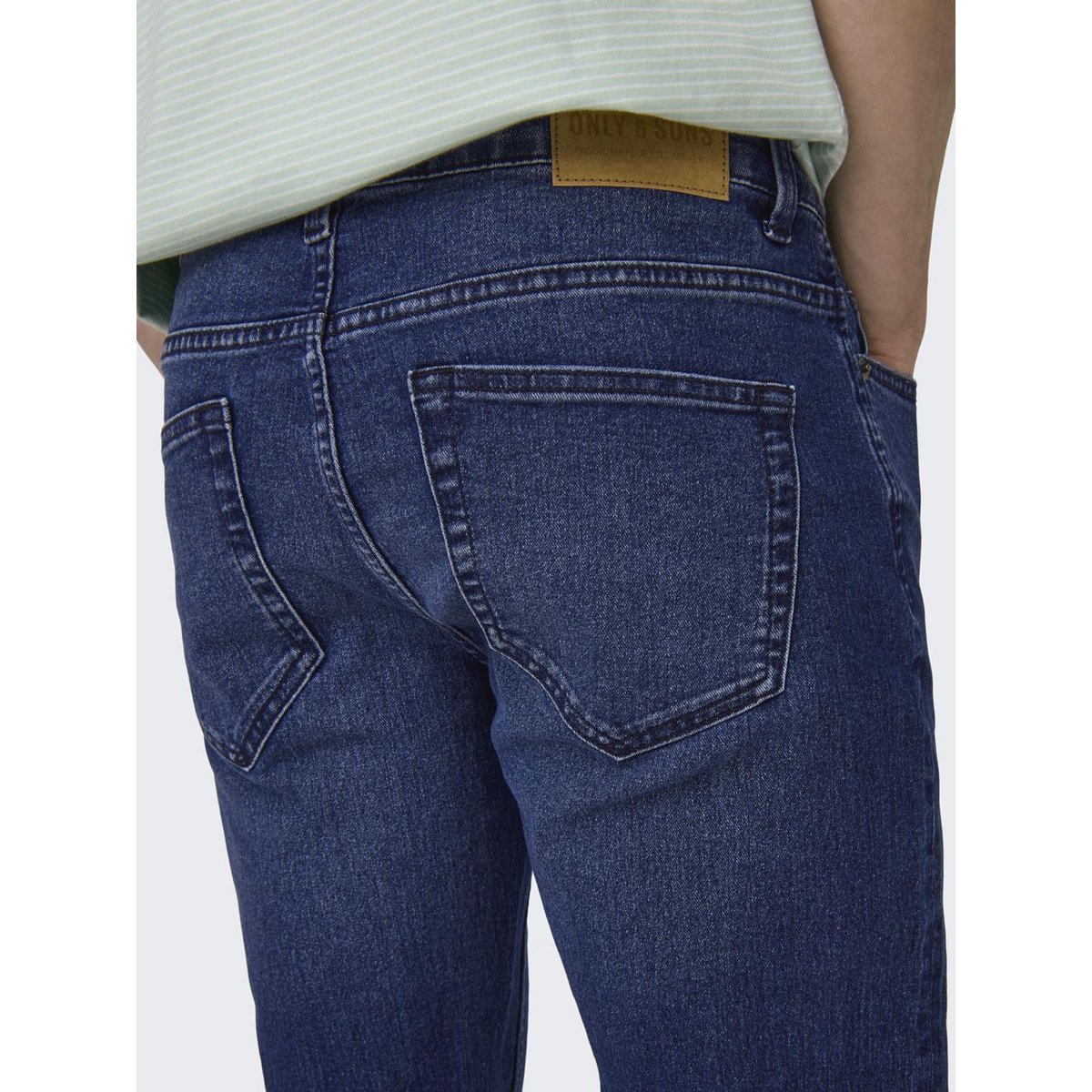 Jean Slim dark blue denim, ONLY & SONS