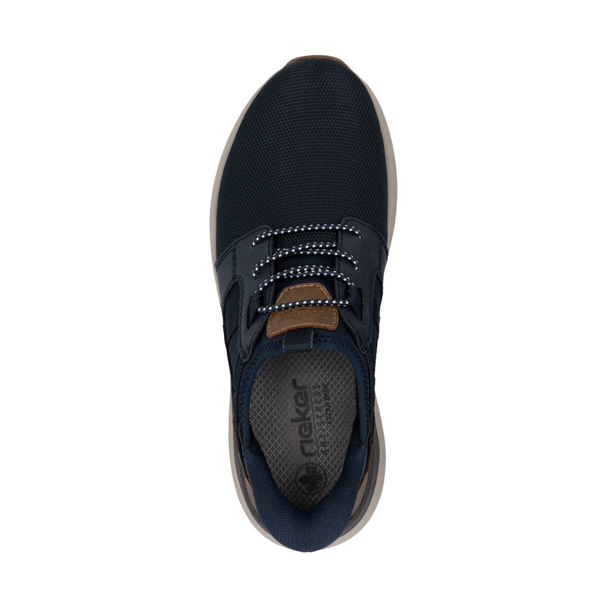 Basket Basse A Lacets Bergamo bleu, RIEKER