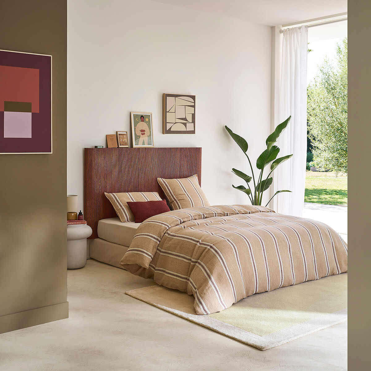 Mattan Oak/Walnut-Stained Veneer Headboard walnut, LA REDOUTE INTERIEURS
