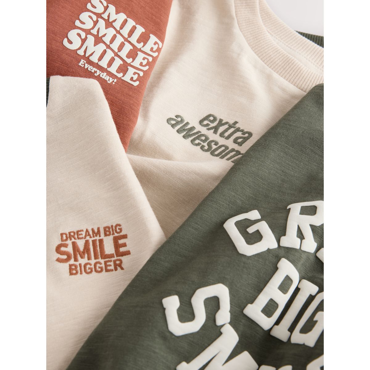 T-shirt à manches longues, lot de 5 multi minéraux, NEXT