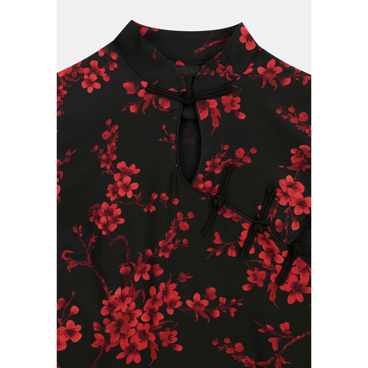 Robe Longue Imprimée rouge, GUESS