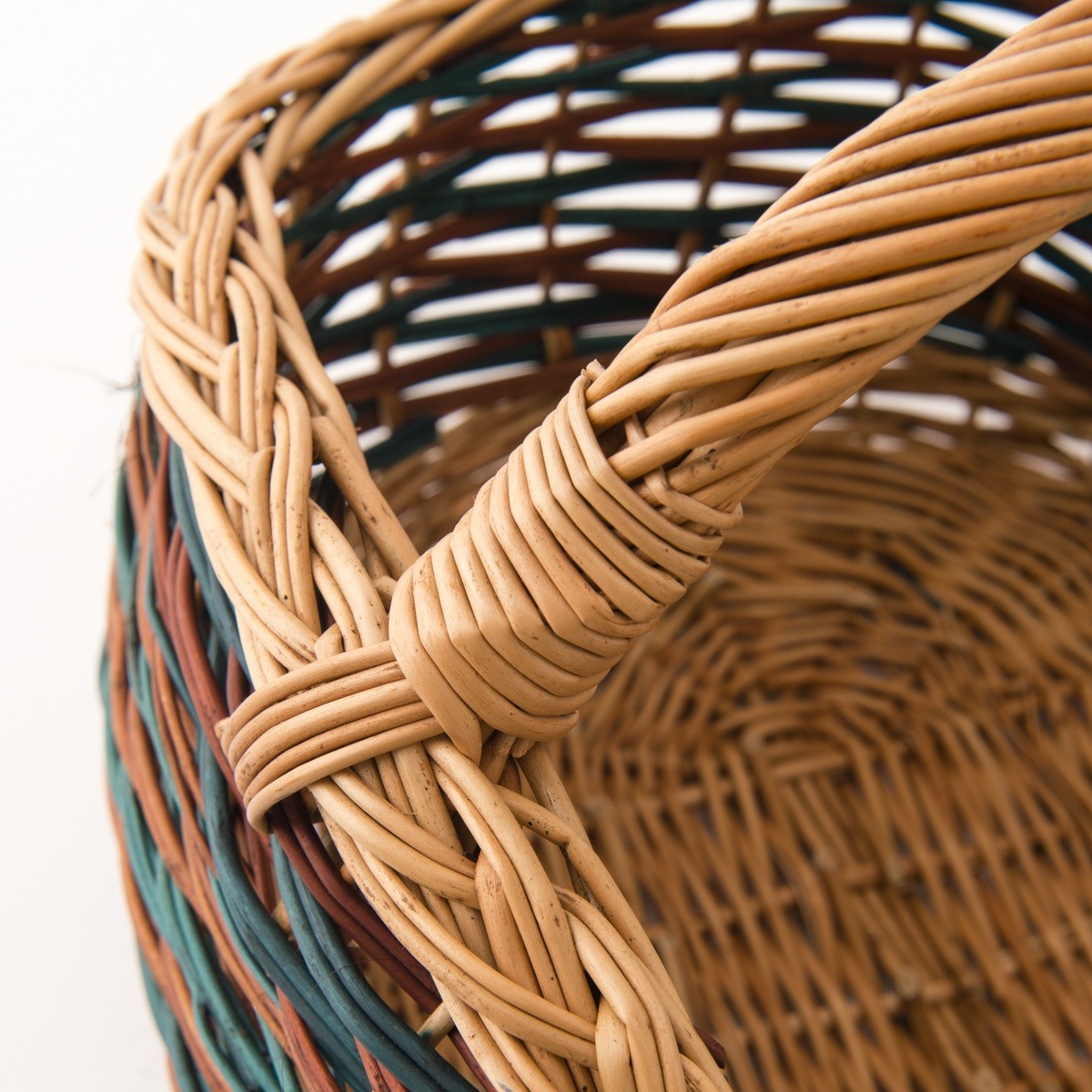 Panier de marché osier brun-vert, KOK