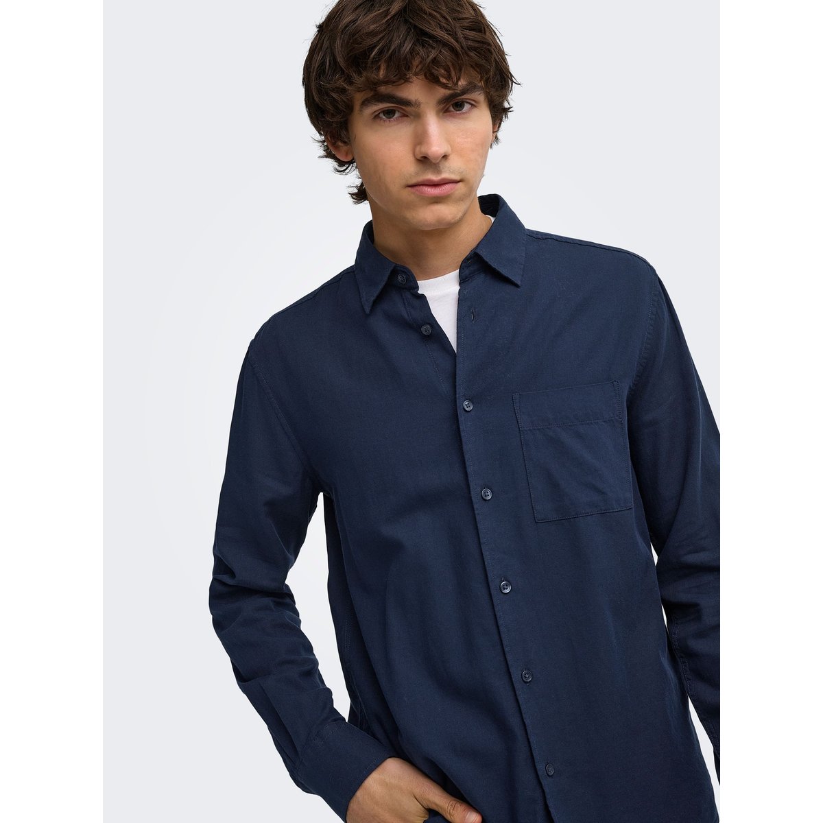 Chemise black iris 1, ONLY & SONS