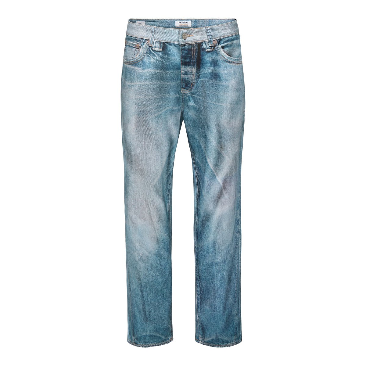 Jean À Coupe Ample medium blue denim, ONLY & SONS