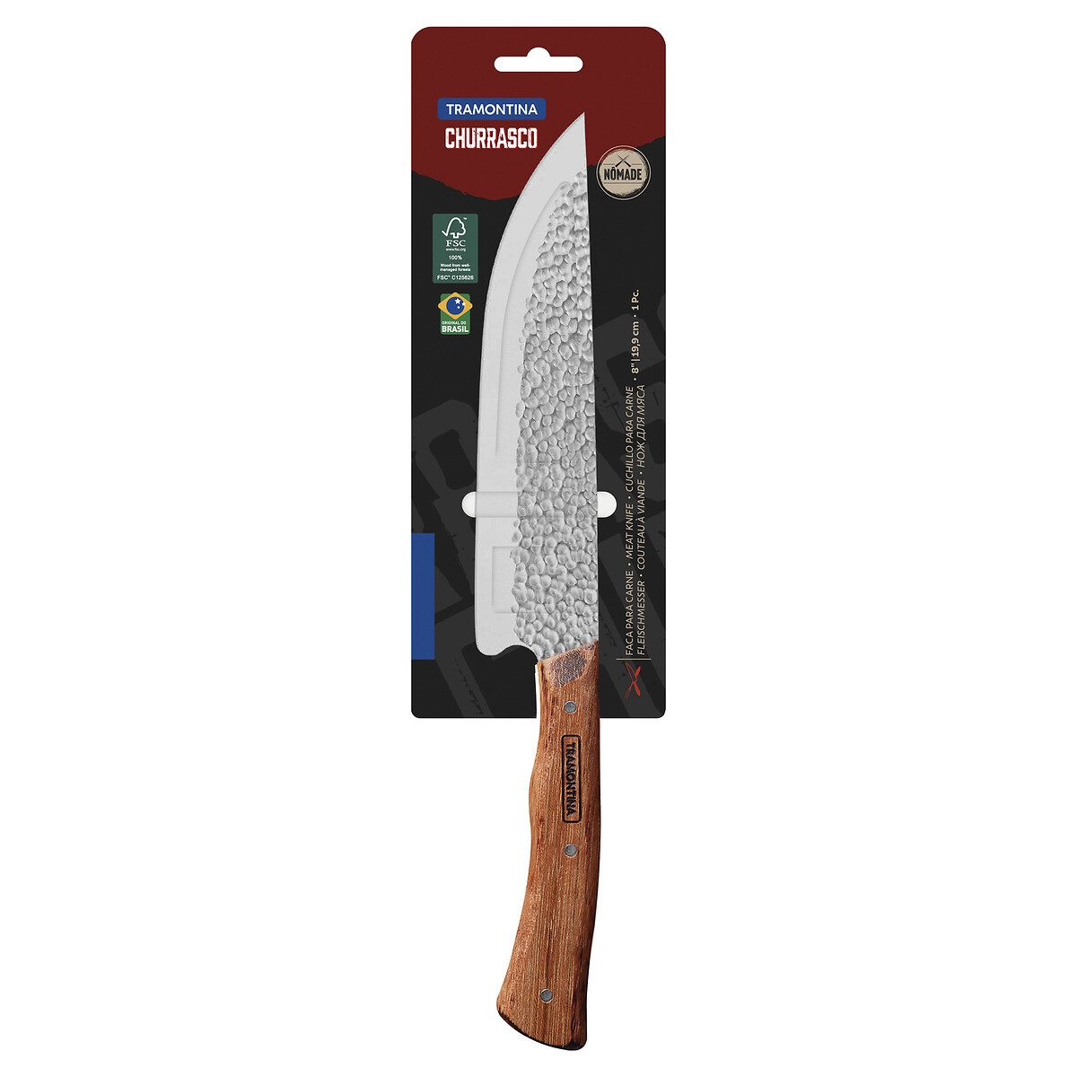 Faca para Carne Nômade 8", Tramontina madeira, TRAMONTINA