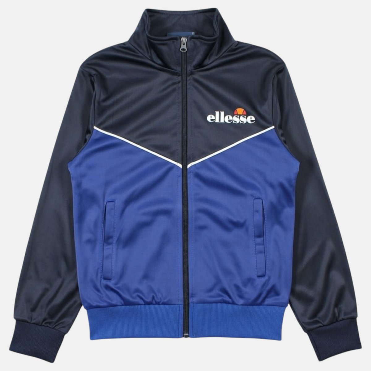 Ensemble veste zippée col montant et pantalon de jogging TRACK bleu marine, ELLESSE