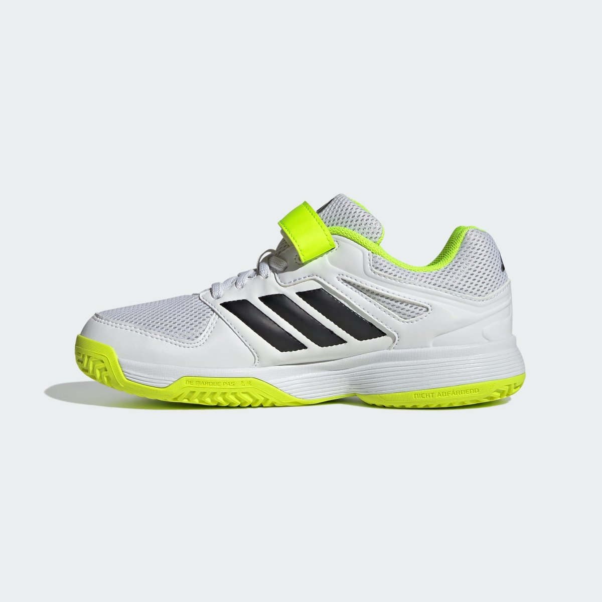 Baskets SPEEDCOURT VELCRO cloud white / core black / lucid lemon, adidas Performance