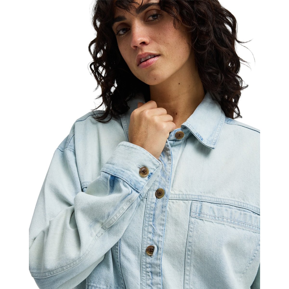 Surchemise oversize JADE SALTWASHED bleu blue mist, BILLABONG