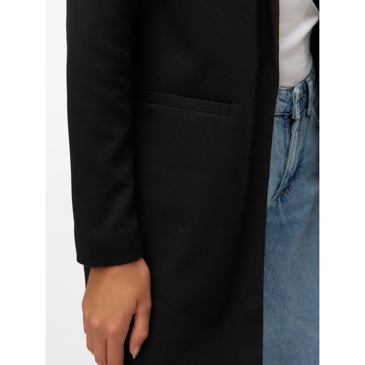 Veste blazer longue black, VERO MODA