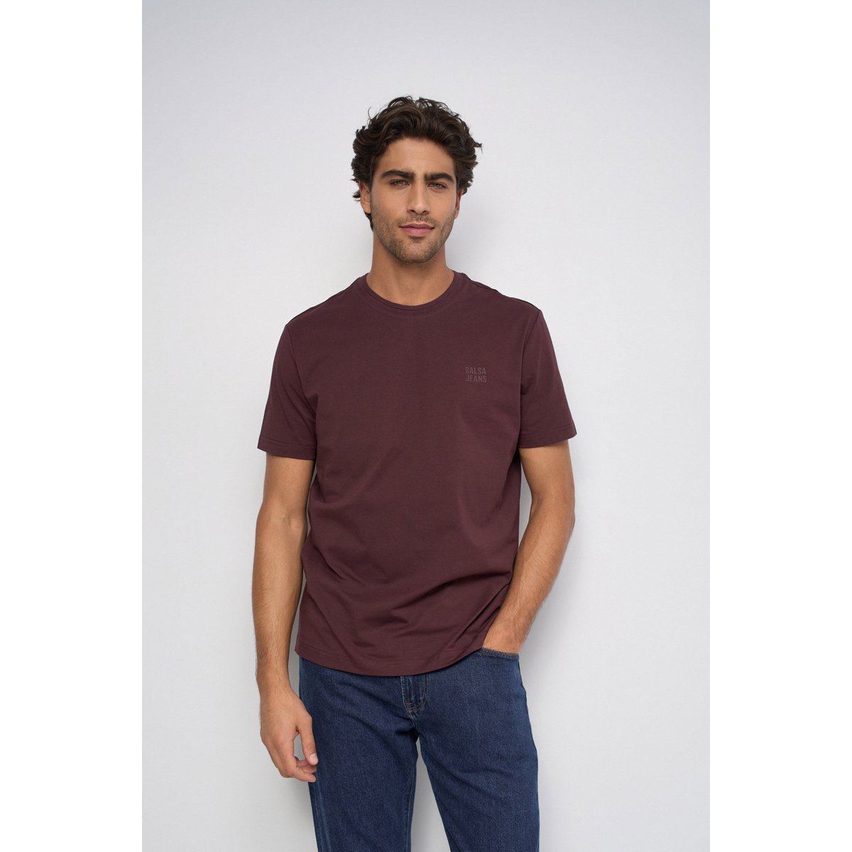 T-SHIRT AVEC BRANDING rouge, SALSA JEANS