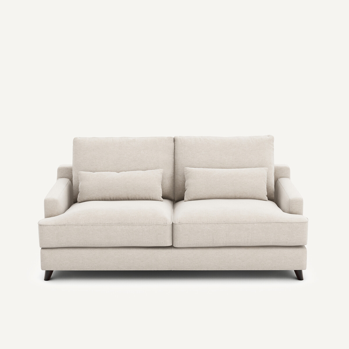3-Sitzer-Sofa, umwandelbar, aus meliertem Leinen, ALWINE elfenbein, AM.PM