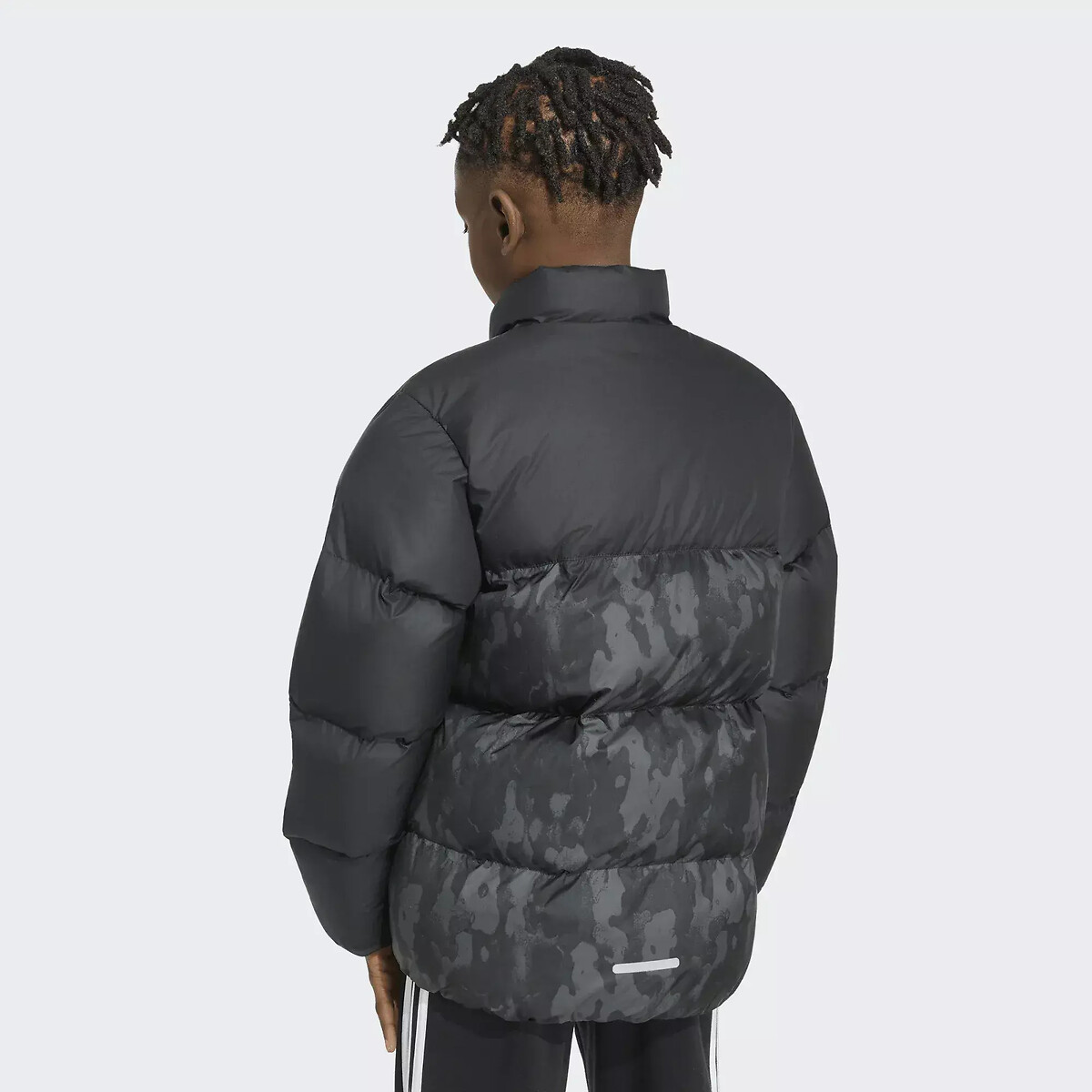 Camo print padded jacket without hood black, ADIDAS SPORTSWEAR