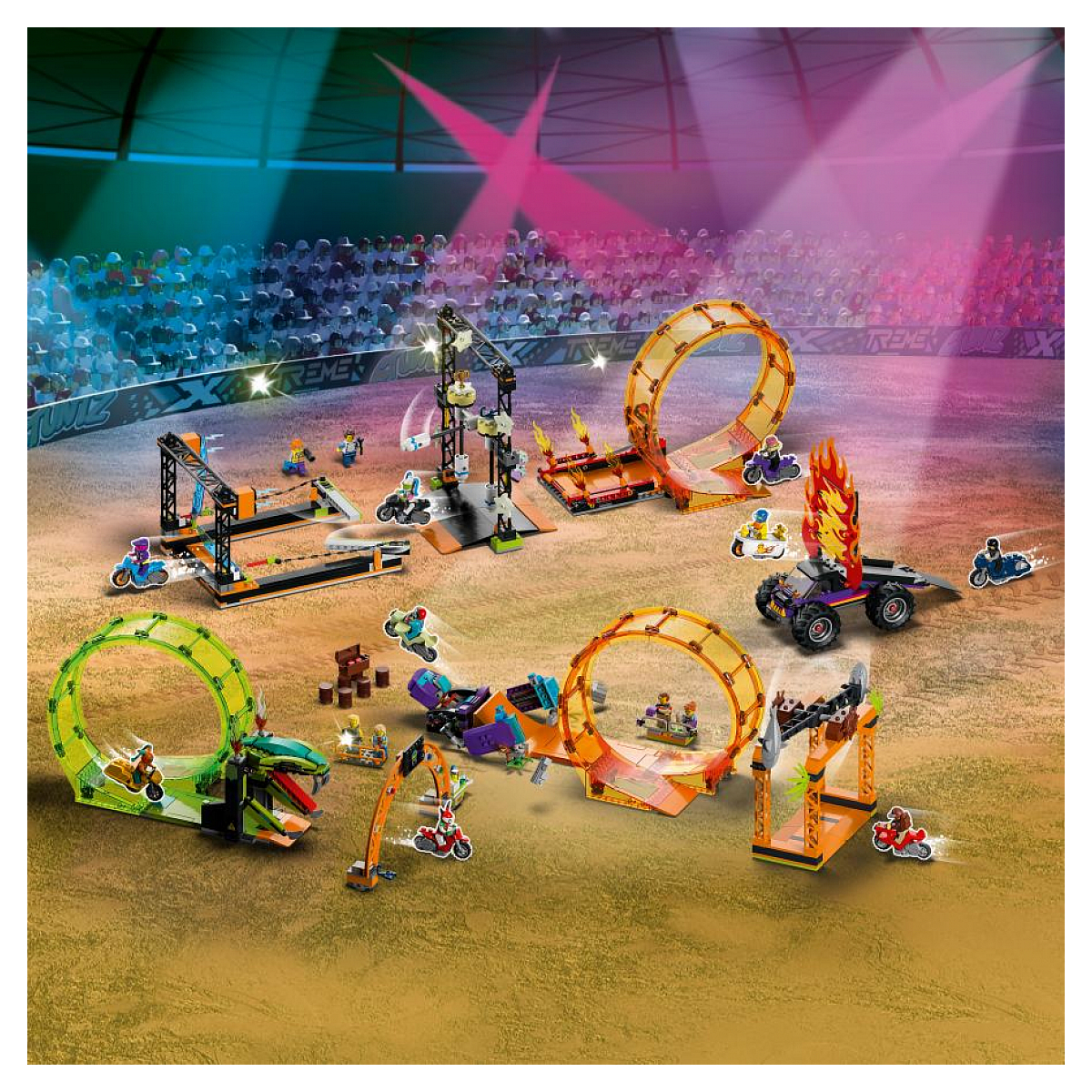 60338 Le looping du chimpanzé cogneur ® City multicolore, LEGO