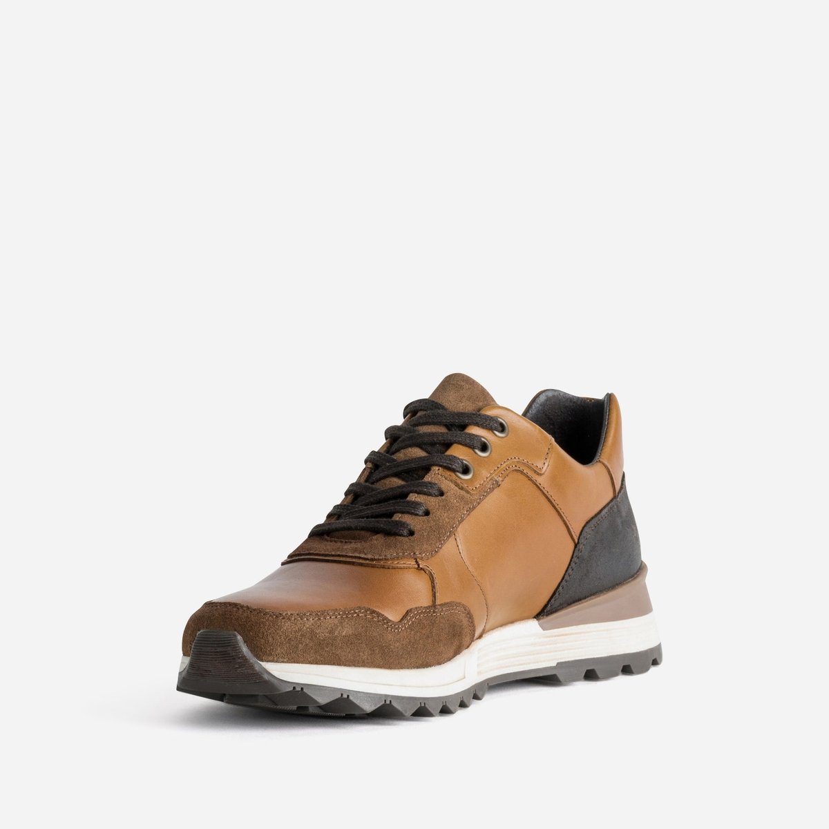 Basket en cuir PIERRINO cognac, ERAM