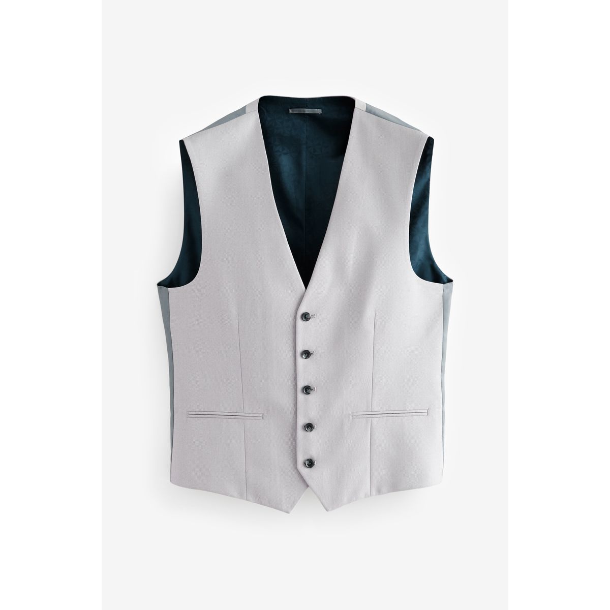 Gilet de costume texturé naturel, NEXT