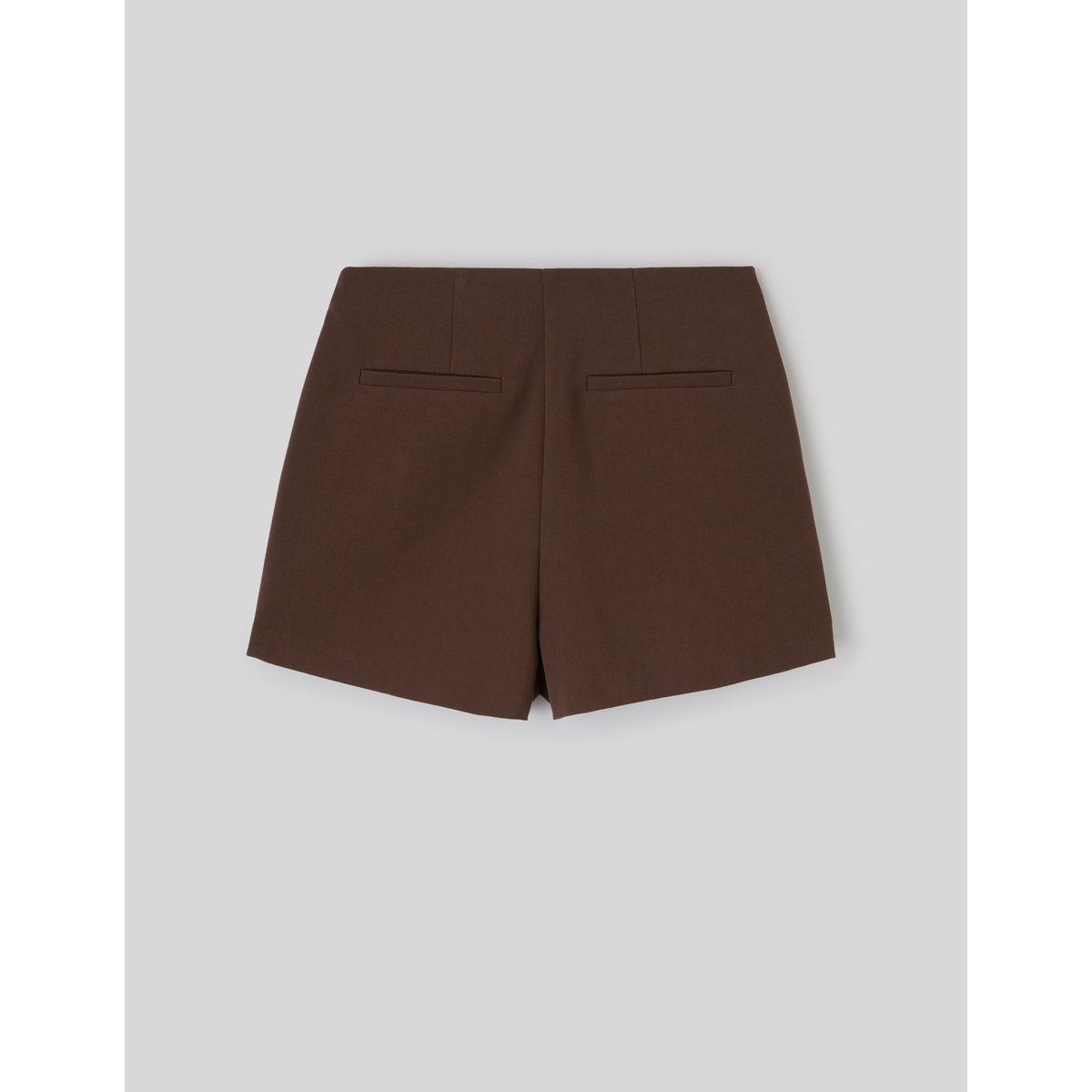 Jupe-short portefeuille marron foncée, BZB