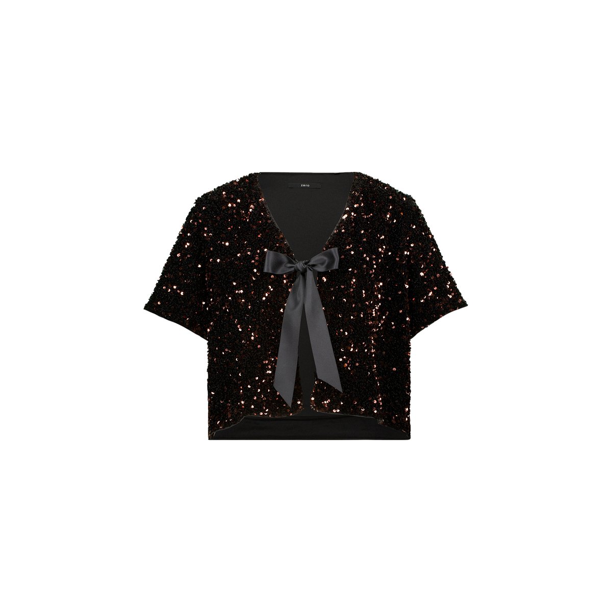 Veste blazer mit pailletten blackbrown, ZERO