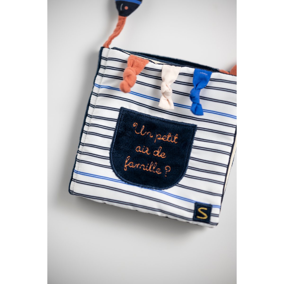 Livre d'éveil BABY SAILOR bleu, blanc, orange, SAUTHON