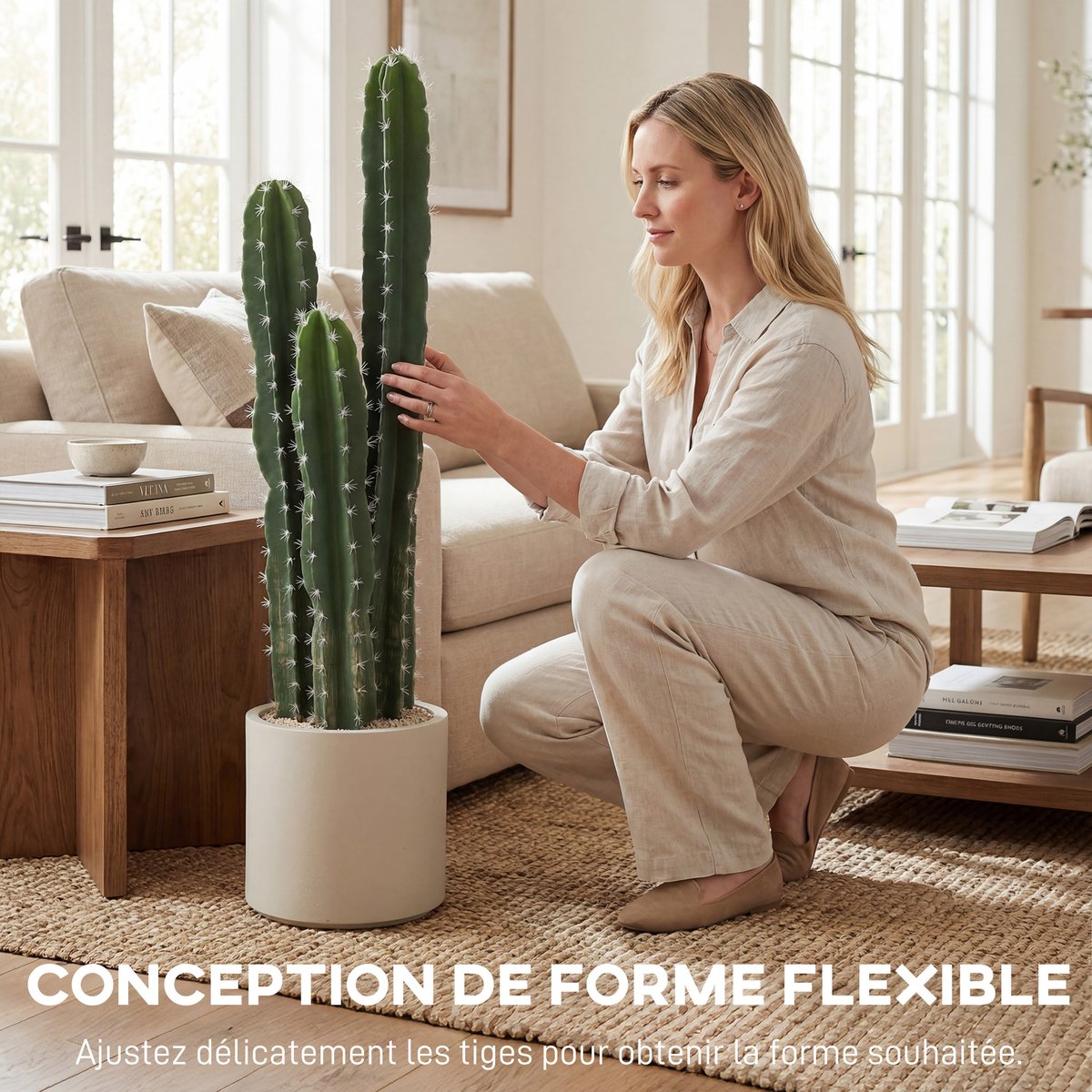 Plantes artificielles EVA Vert vert, HOMCOM