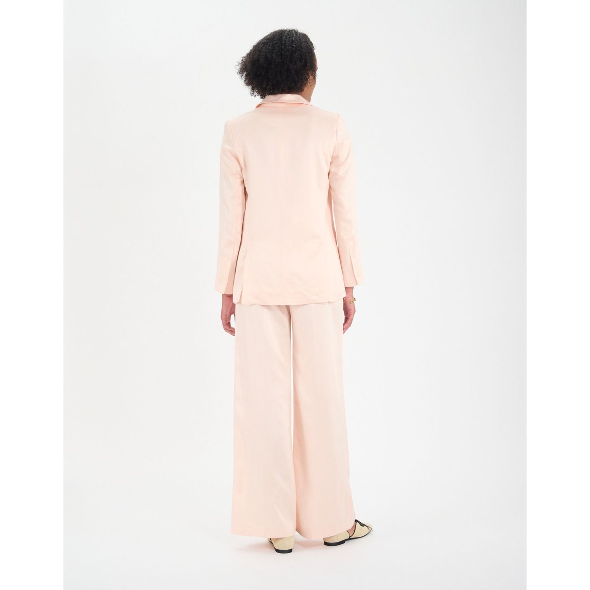 Veste Bruna en viscose mélangée rose pâle pale pink, INES DE LA FRESSANGE PARIS
