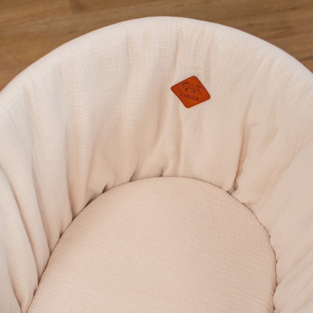 Couffin bébé avec Matelas, Habillage et Drap Housse JEANNE camel, SEVIRA KIDS