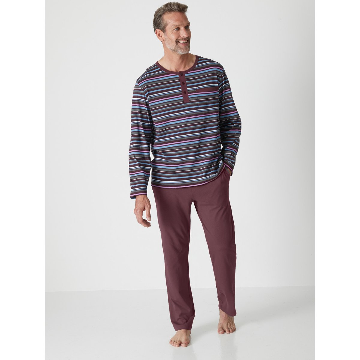 Pyjama rayé prune, DAXON