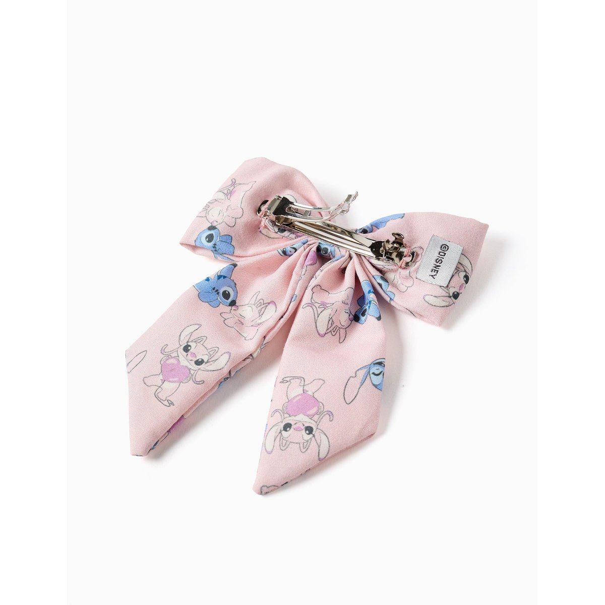Barrette à cheveux avec nœud et imprimé Stitch rose, ZIPPY