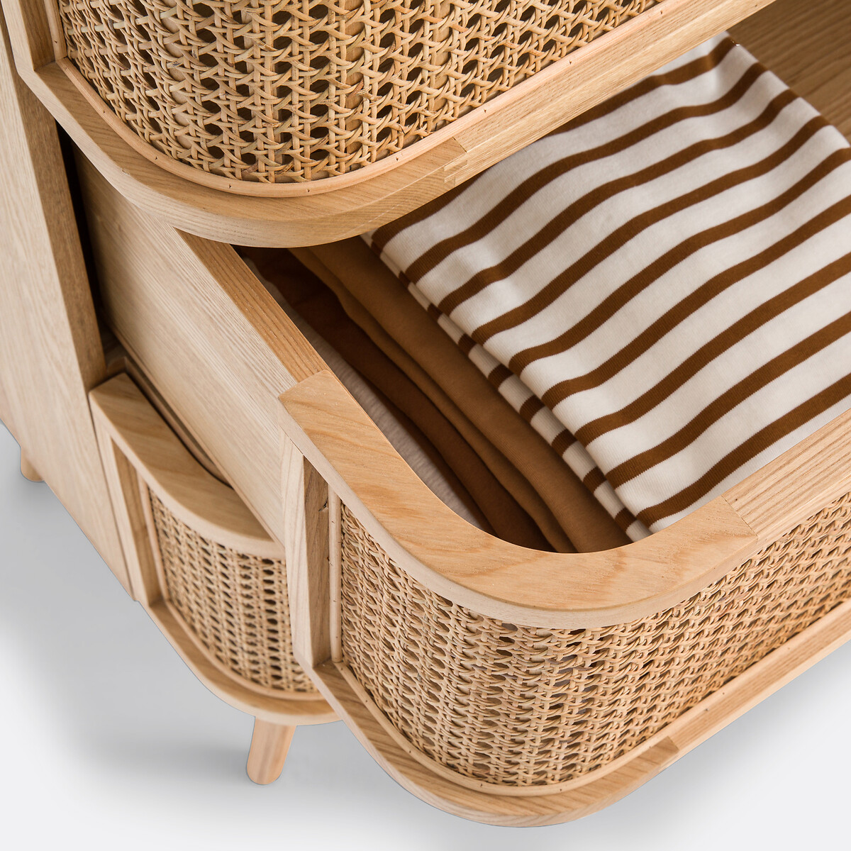 Commode 4 tiroirs en cannage, Laora naturel, LA REDOUTE INTERIEURS