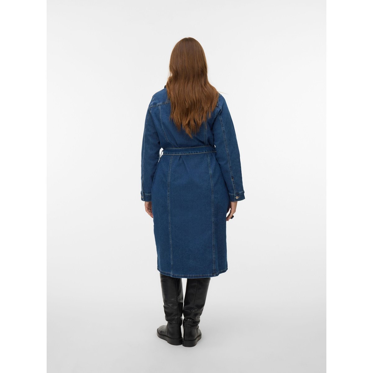Robe En Denim dark blue denim, VERO MODA