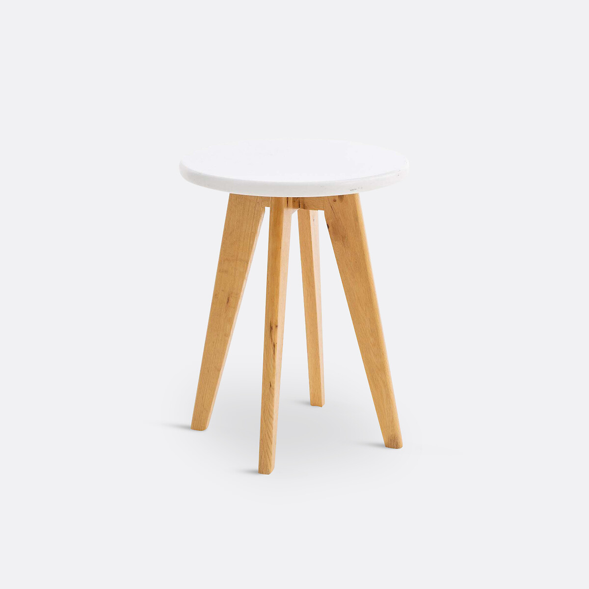 Tabouret Sabil blanc/naturel, LA REDOUTE INTERIEURS