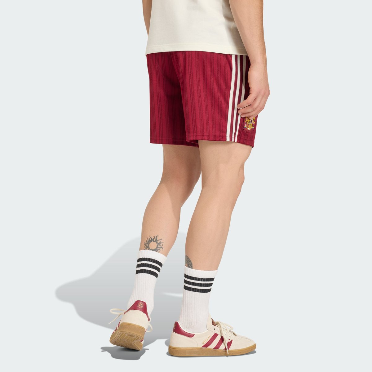 Short Espagne Originals team coll burgundy 2, adidas Performance