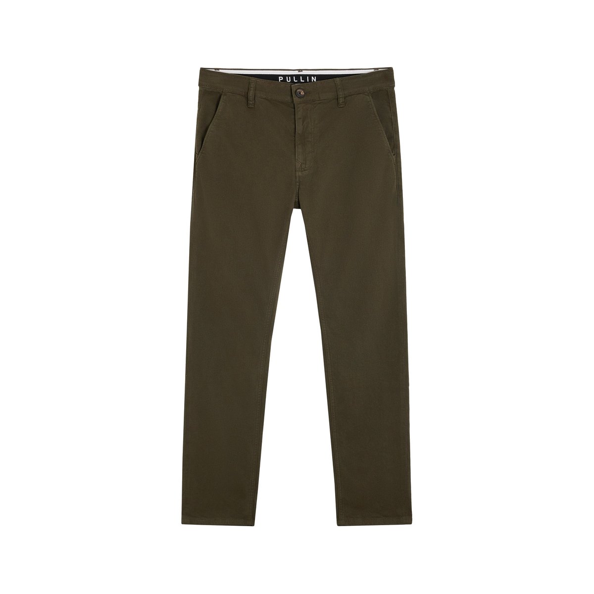 PANTALON CHINO CYPRESS vert kaki, PULLIN