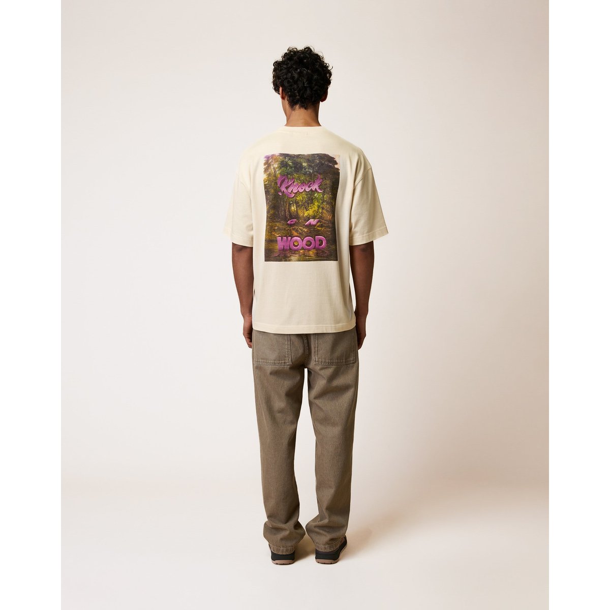 T-shirt en maille écru, FAGUO