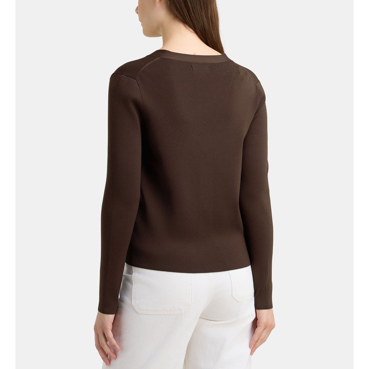 Gilet faya g stretch marron chocolat, GALERIES LAFAYETTE