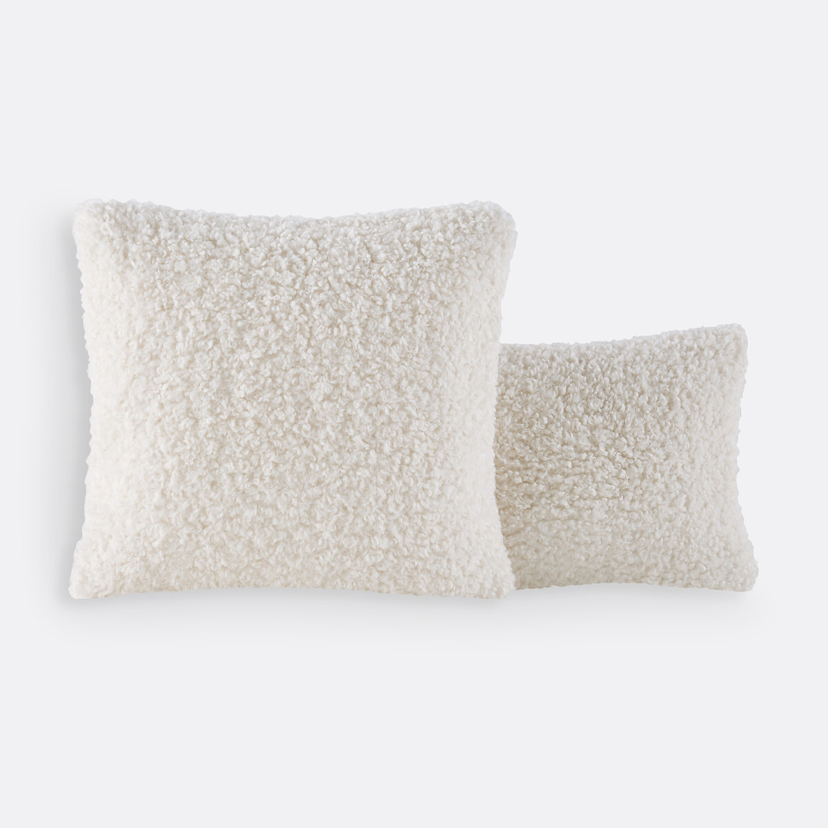 Ouate Sherpa Fleece Cushion Cover ecru , LA REDOUTE INTERIEURS