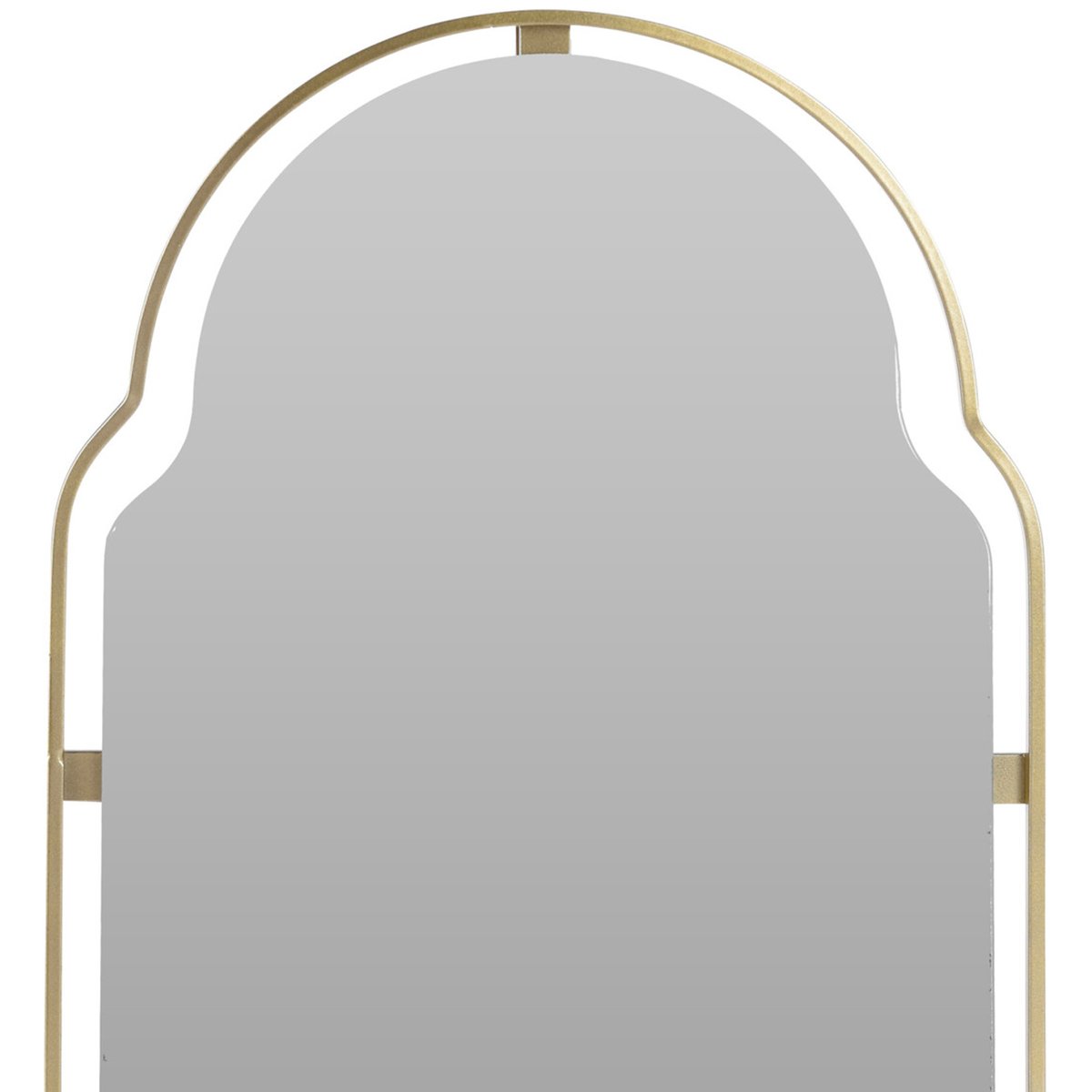 Miroir en métal doré haut incurvé 28x0.5x45cm doré, WADIGA
