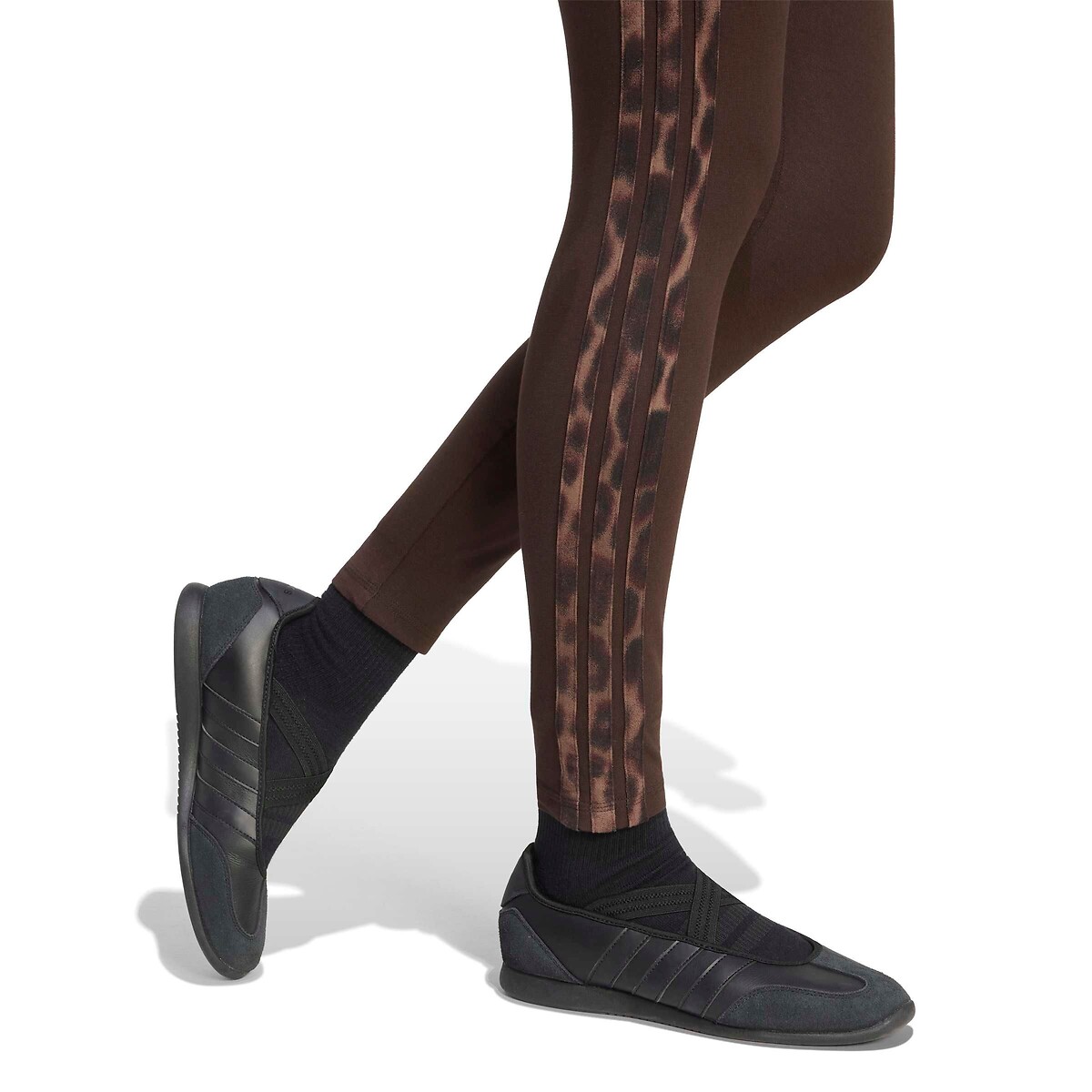 Leggings con estampado 3 STRIPES leopardo marrón, ADIDAS SPORTSWEAR