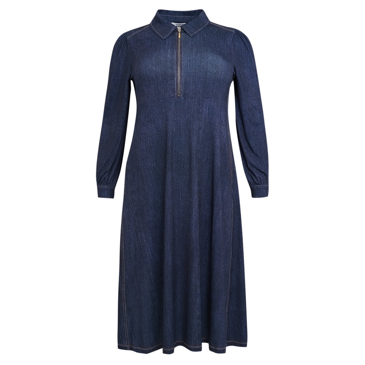 Robe avec manches longues indigo, YOEK