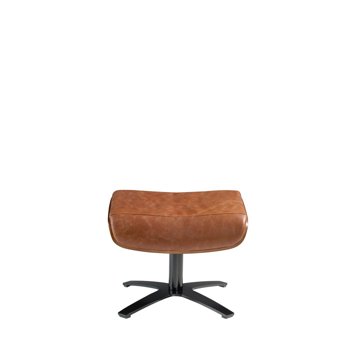 Repose pieds en cuir brun | gris anthracite, ANGEL CERDA
