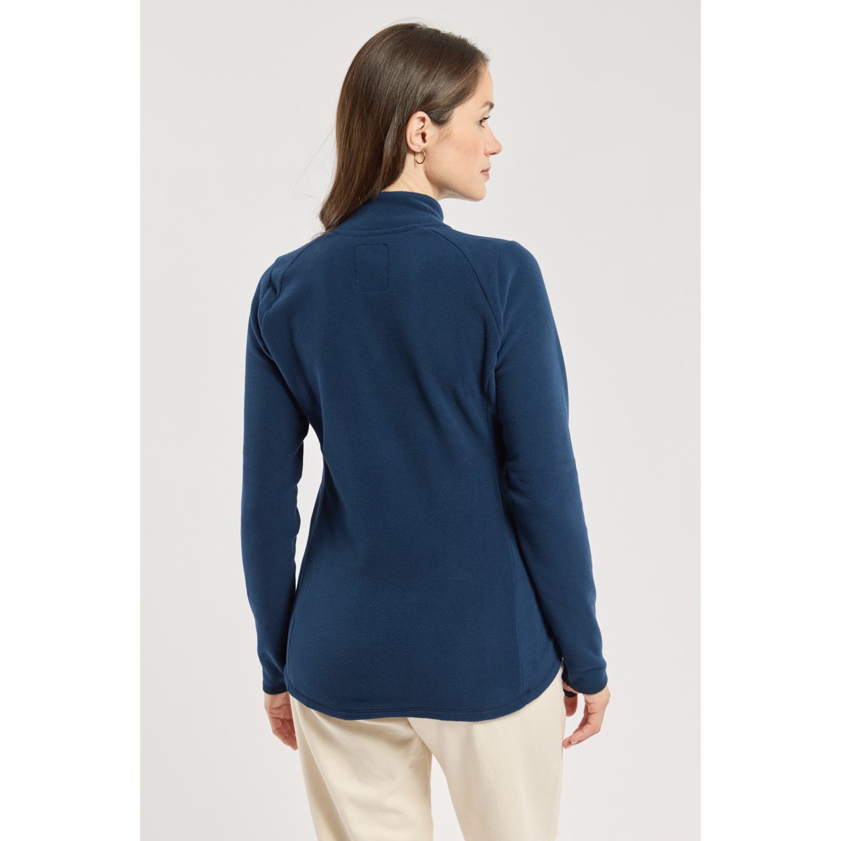 Sweat polaire zippé en Micropolaire Polartec® MOLENE navy, BERMUDES