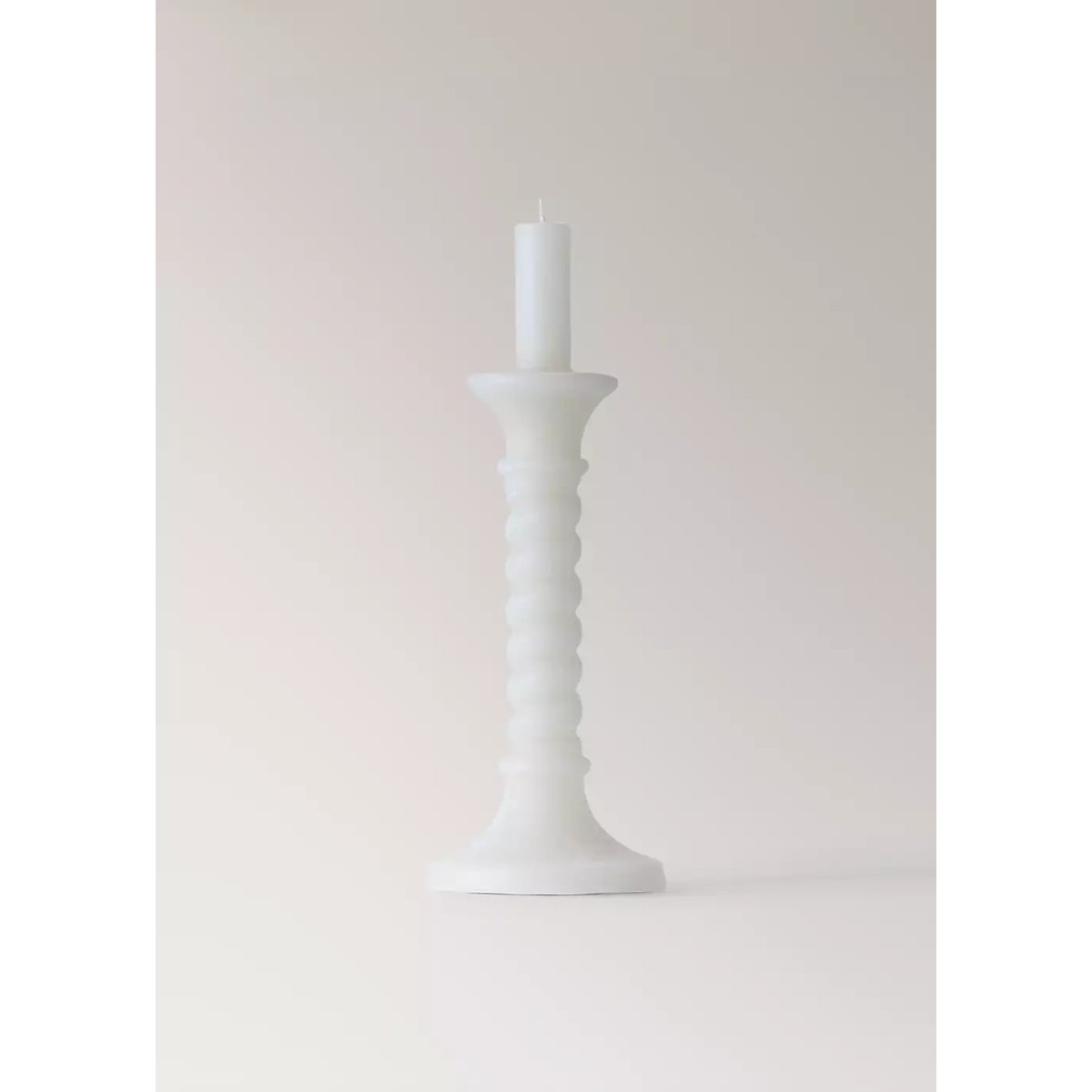 Bougie décorative en forme de chandelier écru, MANGO HOME