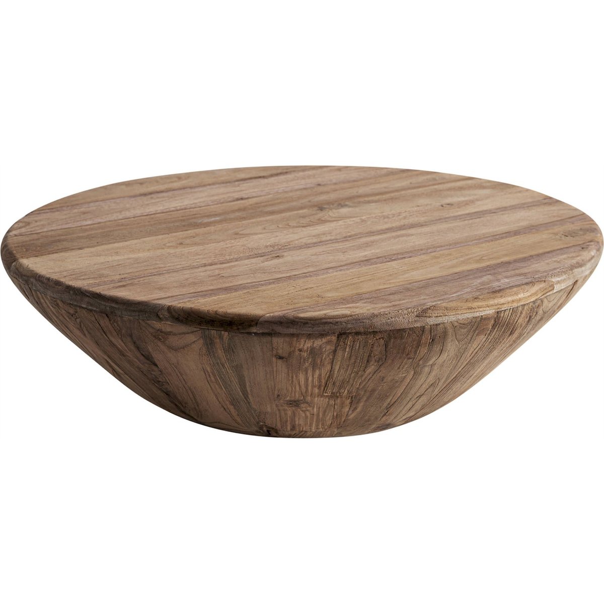 Table basse en bois de chemin de fer vieilli brun clair vieilli naturel, RECOLLECTION