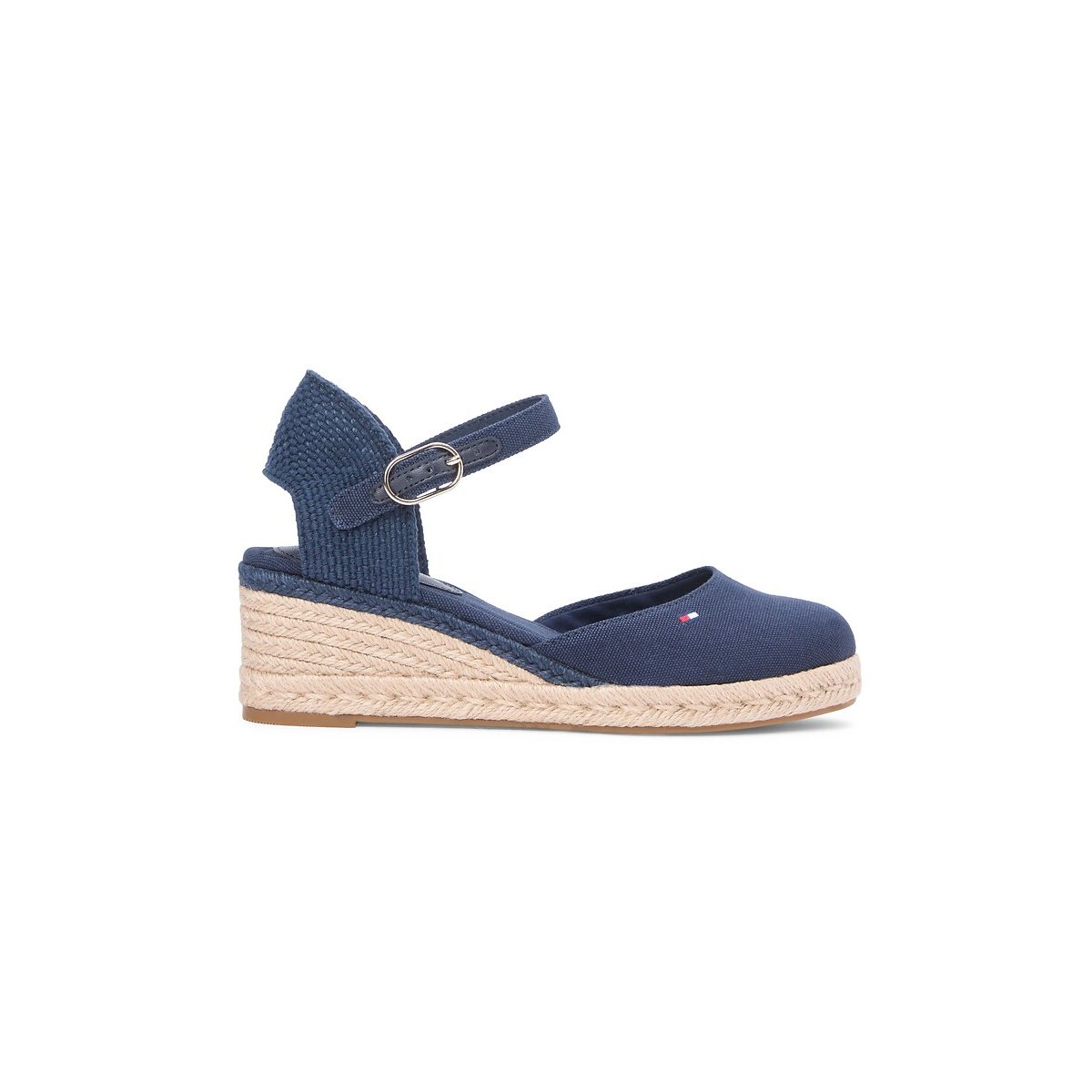 Sandales compensées fermées bleu marine, TOMMY HILFIGER